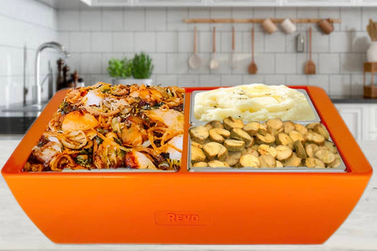 Dubler HEAT Flameless Chafer™ | Orange Burst by REVO COOLERS, LLC