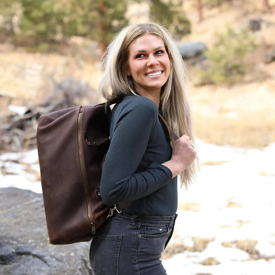 Luxury Leather Duffel Bag - Lifetime Leather Co