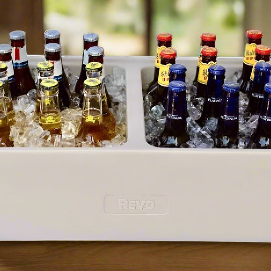 REVO insulated beverage tub for ice bucket, beer bucket, wine bucket and champagne bucket. It also fits half size food trays, hot or cold.