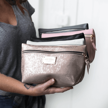 Pebbled Leather Cosmetic Bag by Lifetime Leather Co