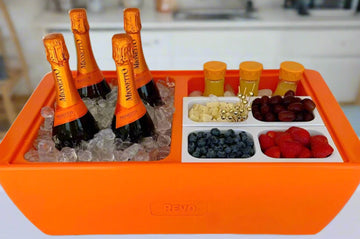 Dubler Party Cooler™ | Orange Burst by REVO COOLERS, LLC