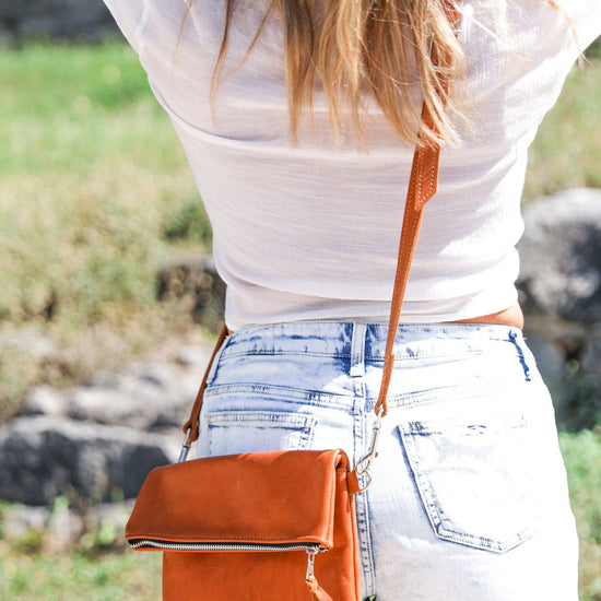 Foldover Crossbody Clutch - Lifetime Leather Co