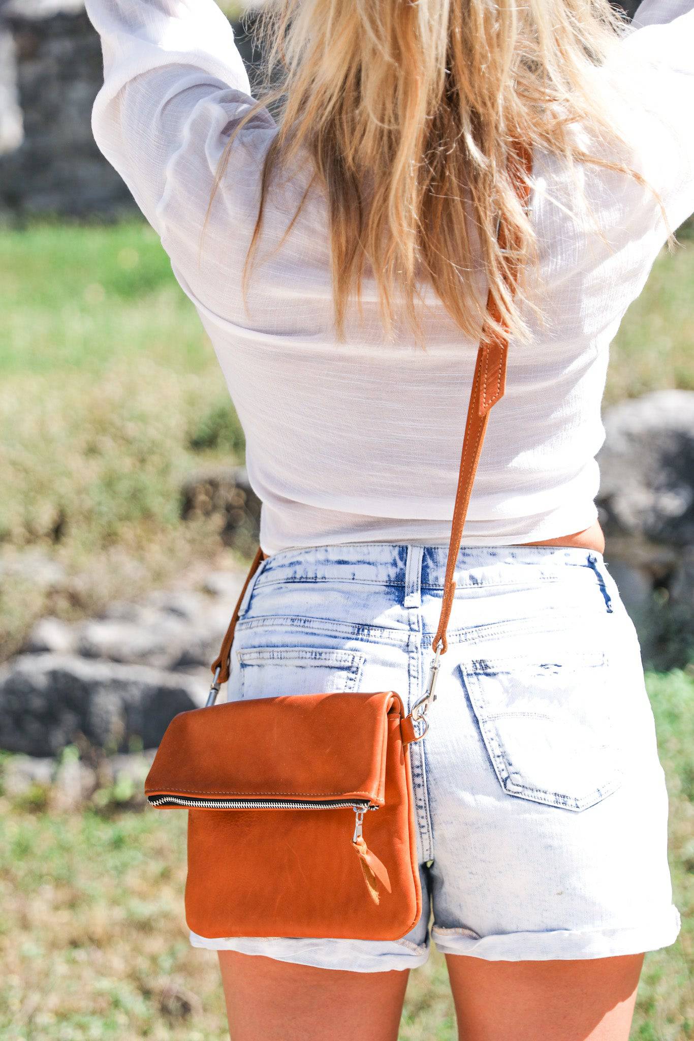 Foldover Crossbody Clutch - Lifetime Leather Co