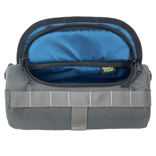 Handlebar Bag - Charcoal & Blue Burrito by HandleStash