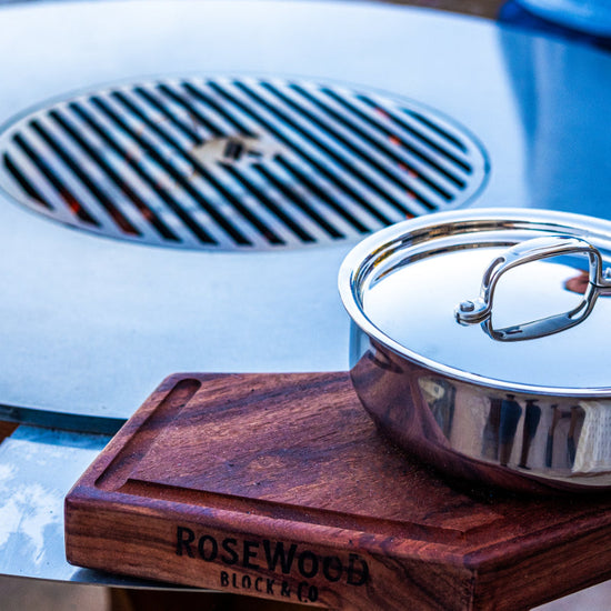 Custom Cherry Wood Cutting Block for 30" Arteflame Grills - Enhance Your Cooking