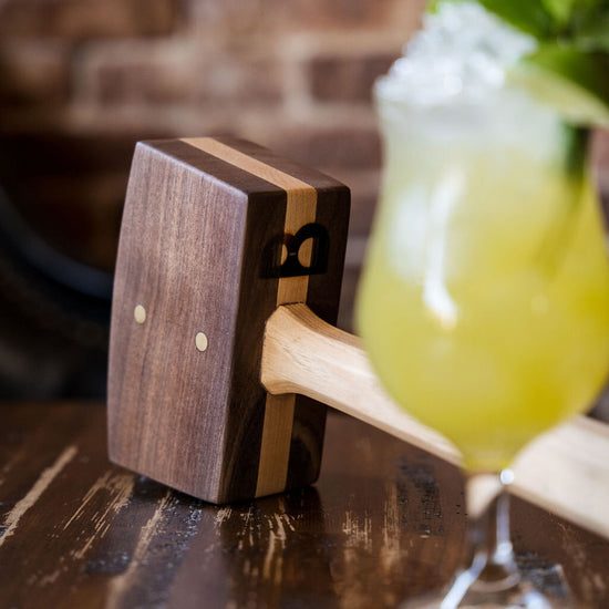 Handmade Black Walnut Ice Mallet by Bull In China Originals