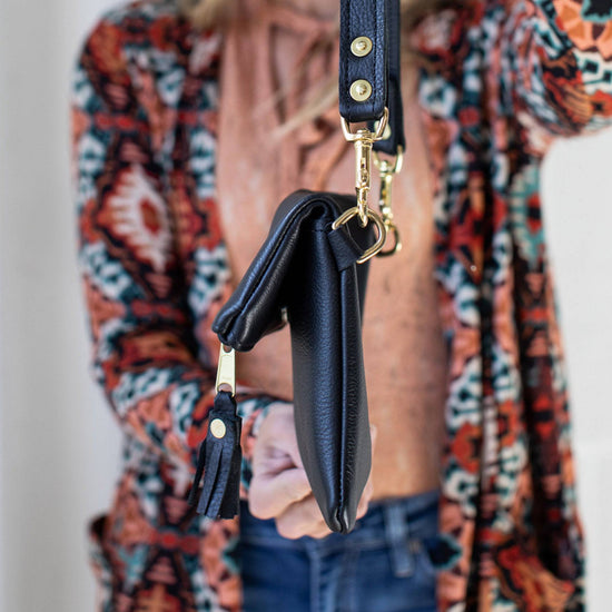Foldover Crossbody Clutch - Lifetime Leather Co
