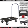 SNAP-LOC 1,600 lb Extreme-Duty Black-Ops E-Track Push Cart Dolly by SNAP-LOC CARGO CONTROL