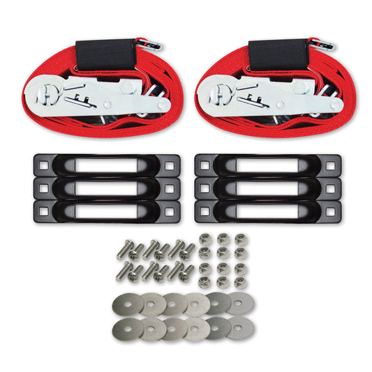 SNAP-LOC E-Track Single Truck Trailer 6-Pack Tie-Down Anchor Kit with 2 in x 16 ft Ratchet Straps 4,400 lb by SNAP-LOC CARGO CONTROL