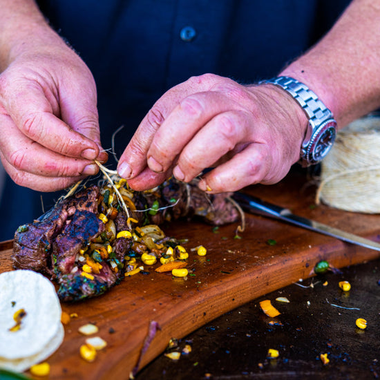 Custom Cherry Wood Cutting Block for 40" Arteflame Grills - Elegant and Durable