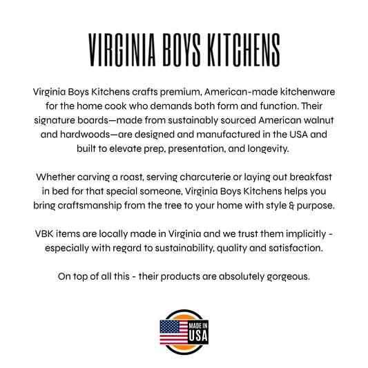 15" Wall Mounted Magnetic Walnut Knife Rack - Holds 7 Knives by Virginia Boys Kitchens