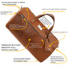Luxury Leather Duffel Bag - Lifetime Leather Co