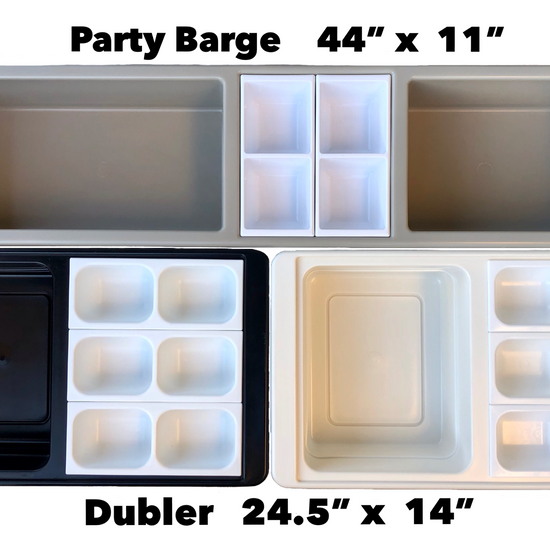The Dubler HEAT is unique innovation as a flameless chafer and cooler combination that fits two 1/2 size food pans and up to 4” depth. The premium insulation, along with the heat packs and placing hot food trays straight from oven, provide a slow drop in temperature over time. Enjoy hot to eventually warm food for hours while the outside remains safe to touch for easy mobility.